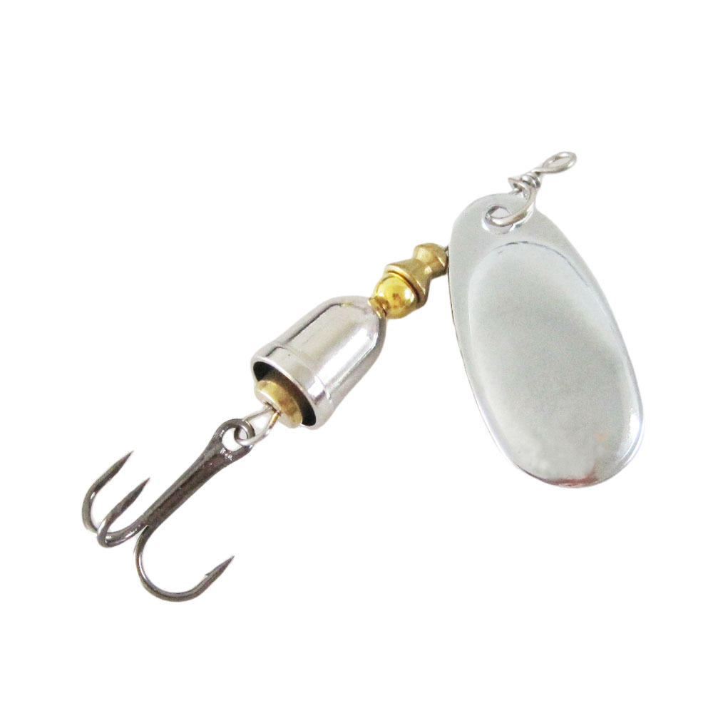 真ちゅう製の硬い人工スプーンベイト,銅の刃,回転スピナー,釣 - Fishing Lure Blade Bait のレビューと価格