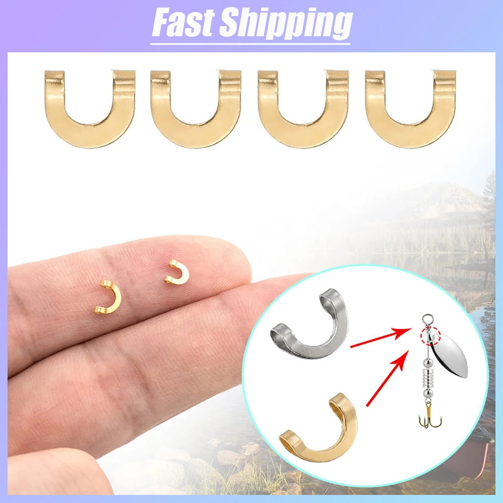 U字型固定ステンレス鋼クリップ、スピナーベイトクリップ、釣り - Fishing Lure Spinner のレビューと価格