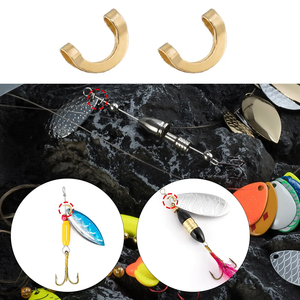 U字型固定ステンレス鋼クリップ、スピナーベイトクリップ、釣り - Fishing Lure Spinner のレビューと価格