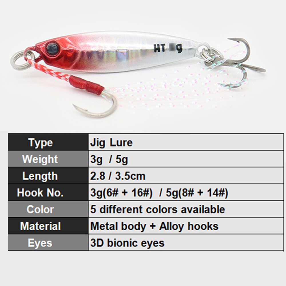 ジグルアー ジギング釣りルアー 3g 5g キャスティングス - Fishing Lure Swimbait のレビューと価格