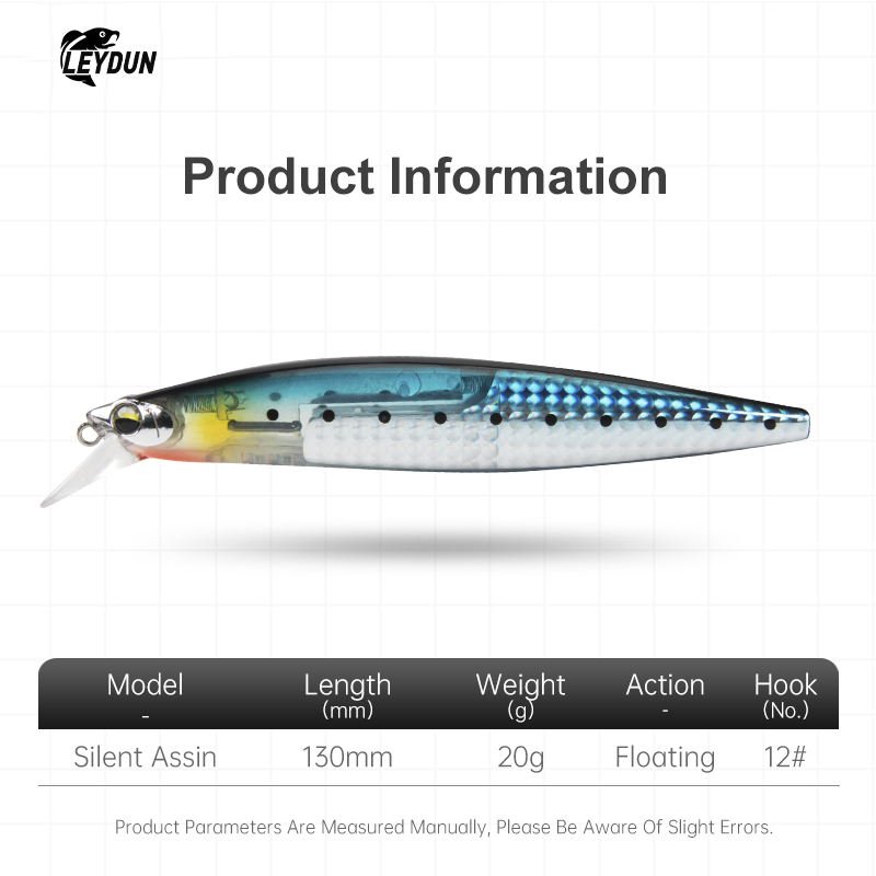 LEYDUNフローティングシーバスフィッシングルアーベイト1 - Fishing Lure Blade Bait のレビューと価格
